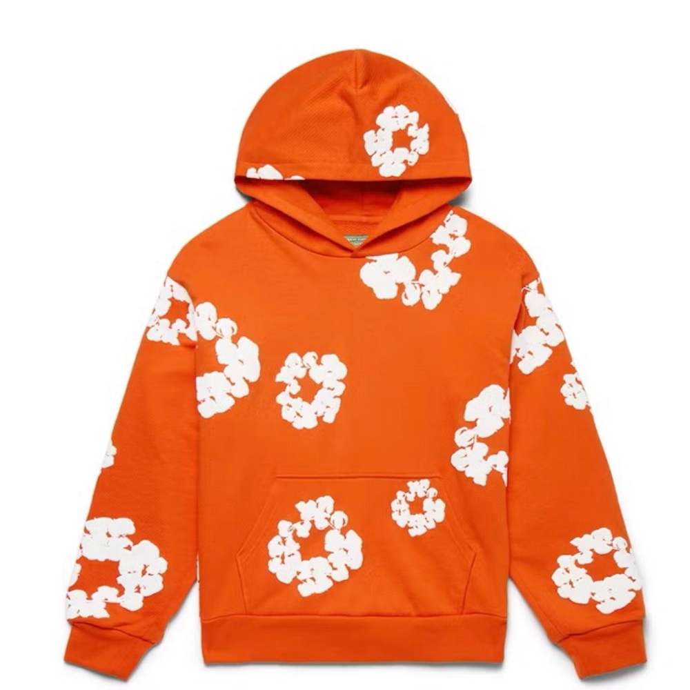 Orange Floral Men's Sweater